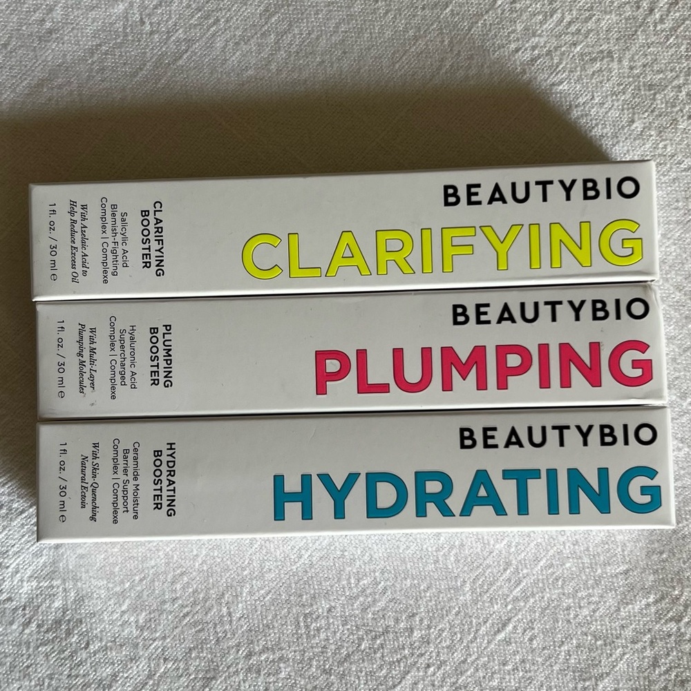 BeautyBio Clarifying, Plumping, and Hydrating Serum Set